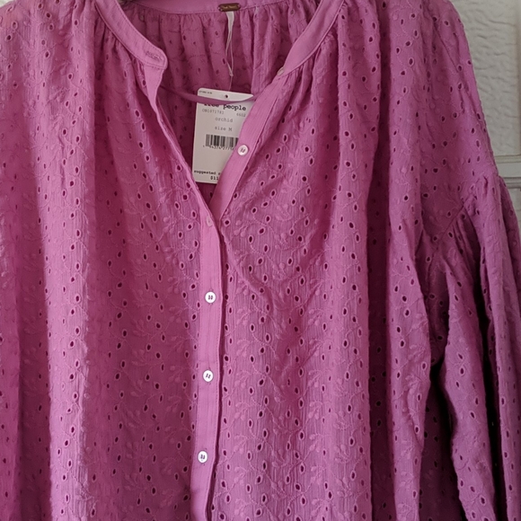 Free People Maddison Eyelet Blouse - Picture 2 of 2